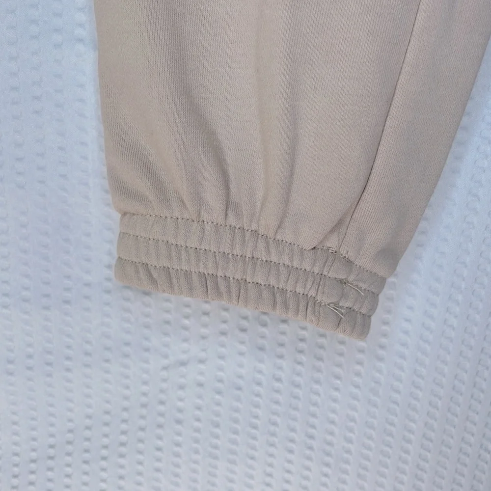 ADIKA Light Pink Beige Cargo Joggers- Size Small. NWT